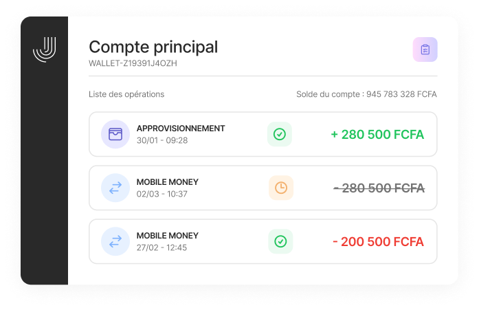 Real-time tracking of your payments